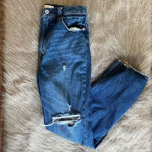 Abercrombie & Fitch Blue Straight Leg Jeans